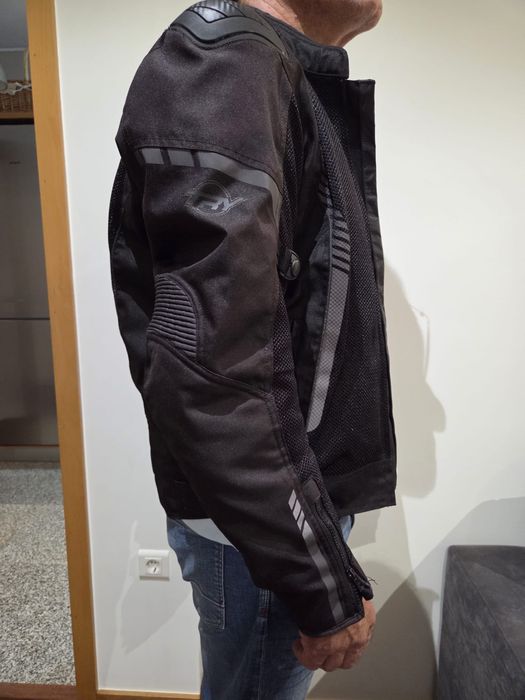 Casaco de moto TRY com proteção nas costas