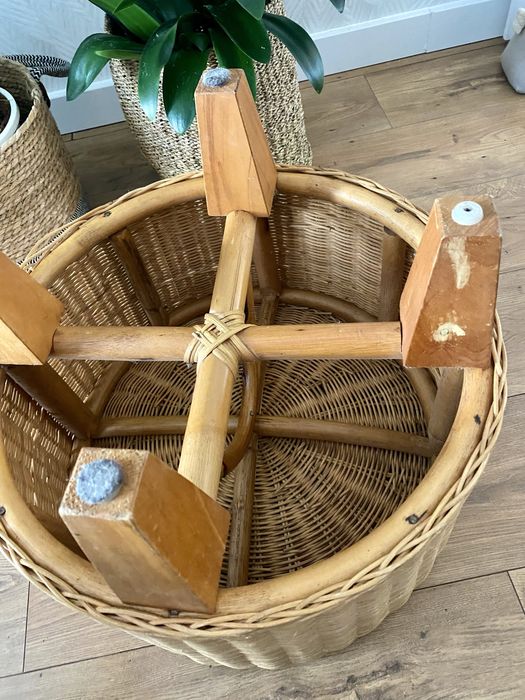 Pufa rattan/ wiklina ikea