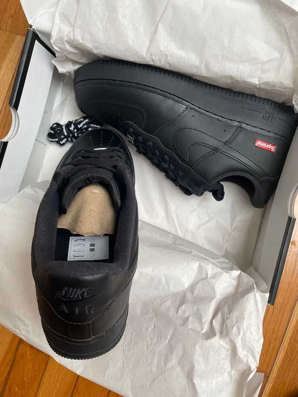 *NoweNikeAirForce1Supreme*Black.38