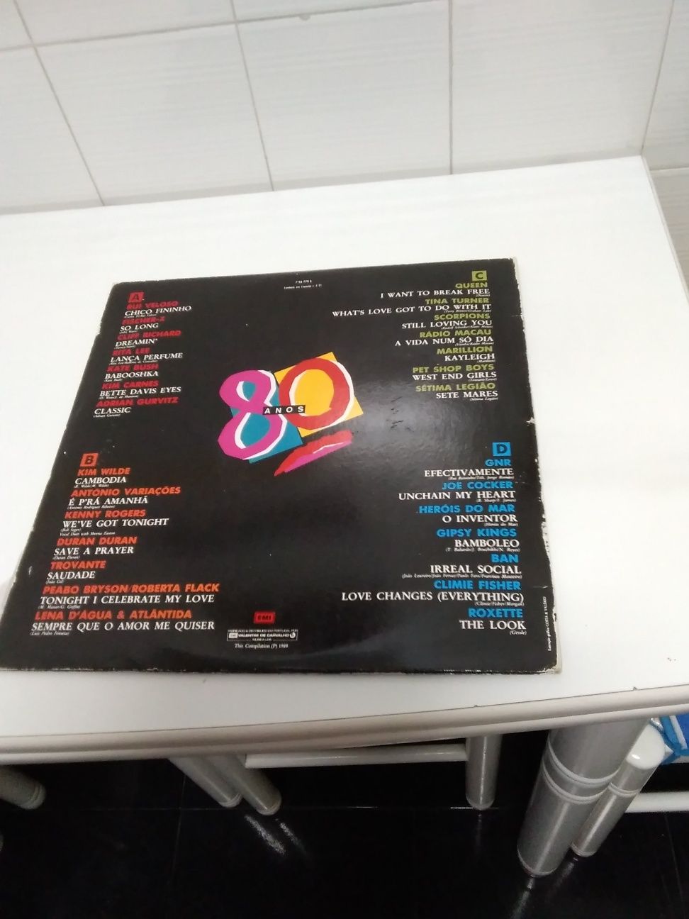 Disco Anos 80 com vários interpretes