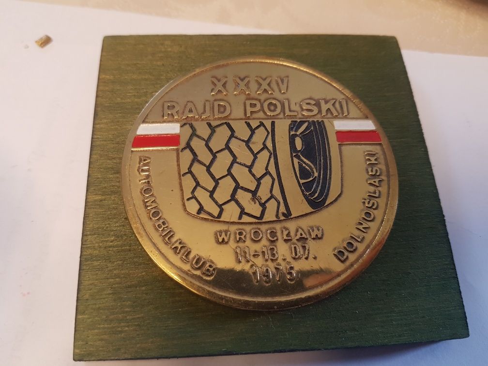 Automobil Krakow,Rajd Wroclaw 1975 medal