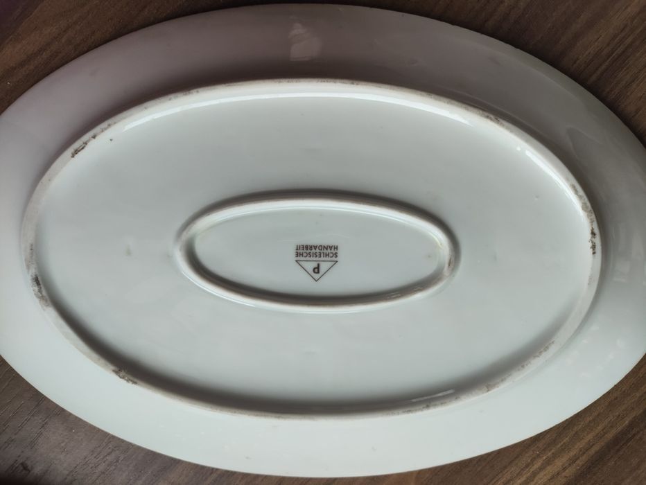 Półmisek i patera salaterka sledziarka schlesische handarbeit