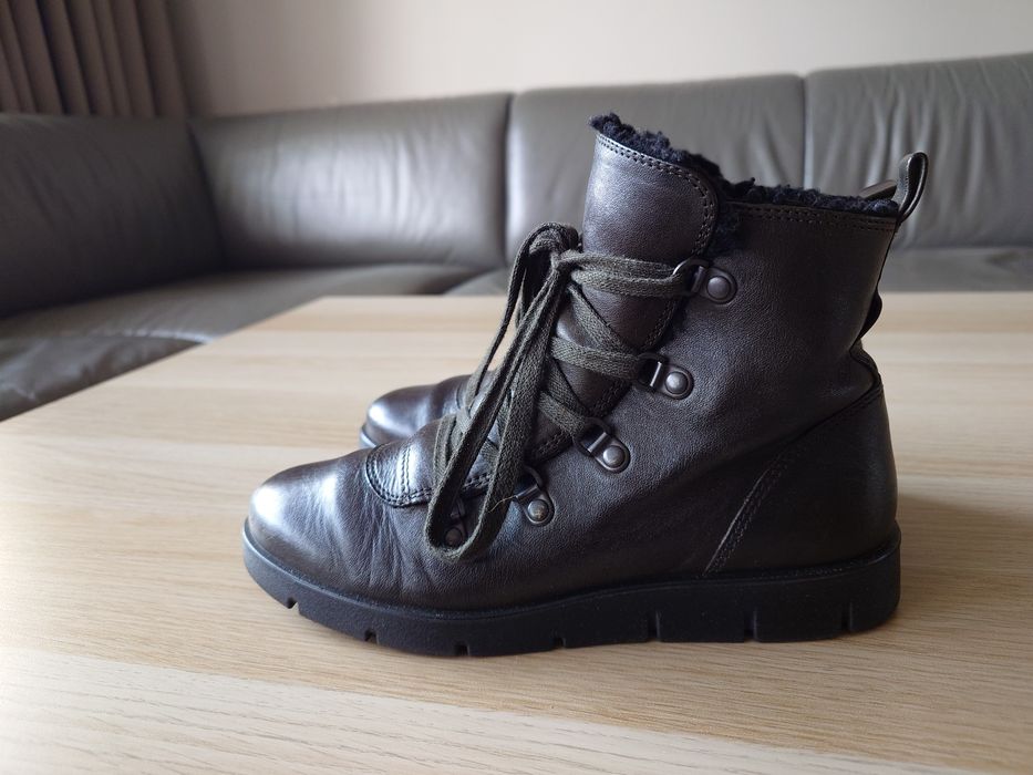 Botki buty Ecco rozm 36, skóra, super