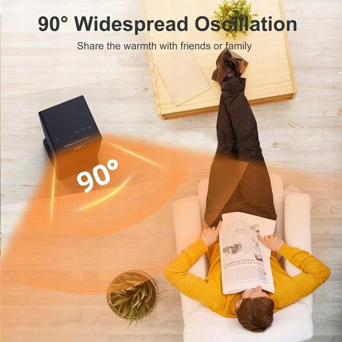 Енергоощадний тепловентилятор з пультом , обігрівач керамічний 2000w