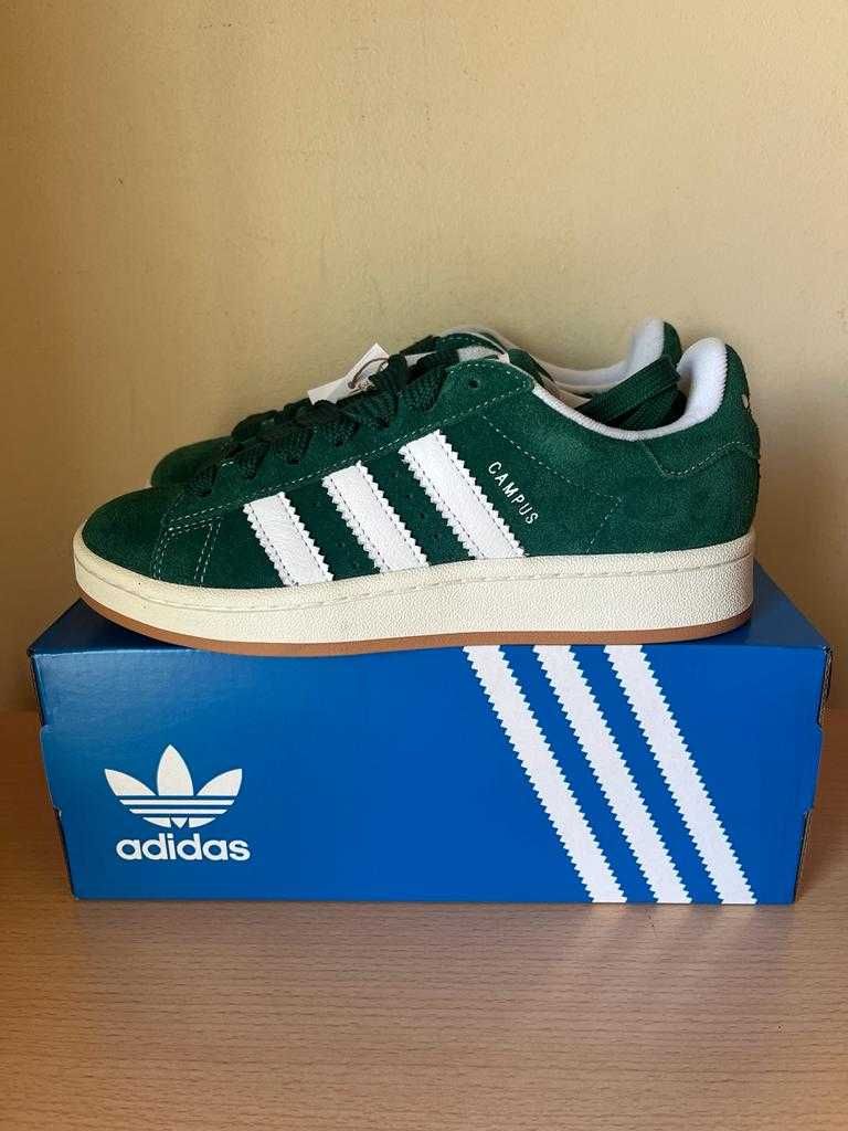 Adidas Campus 00s Dark Green Cloud White