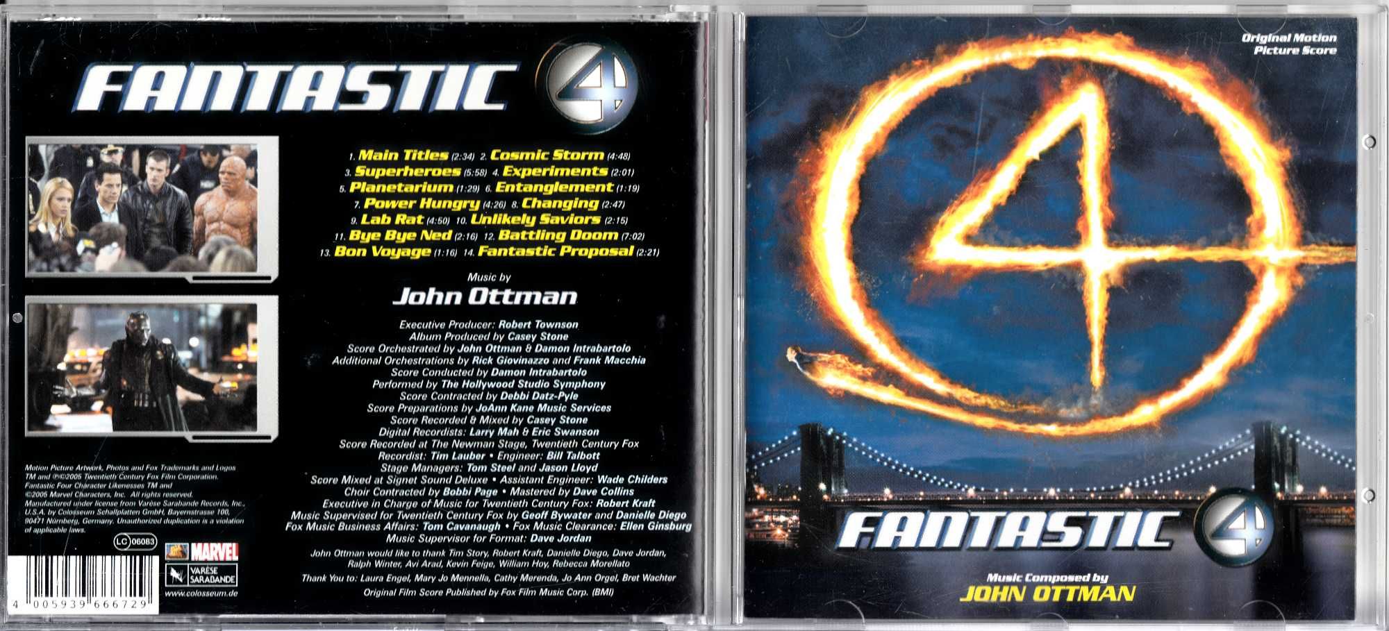 John Ottman - Fantastic Four - VSD-6667 [CD] [OST]