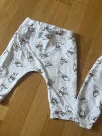 Spodnie dla bliźniaków ubrania dla chłopców r 74