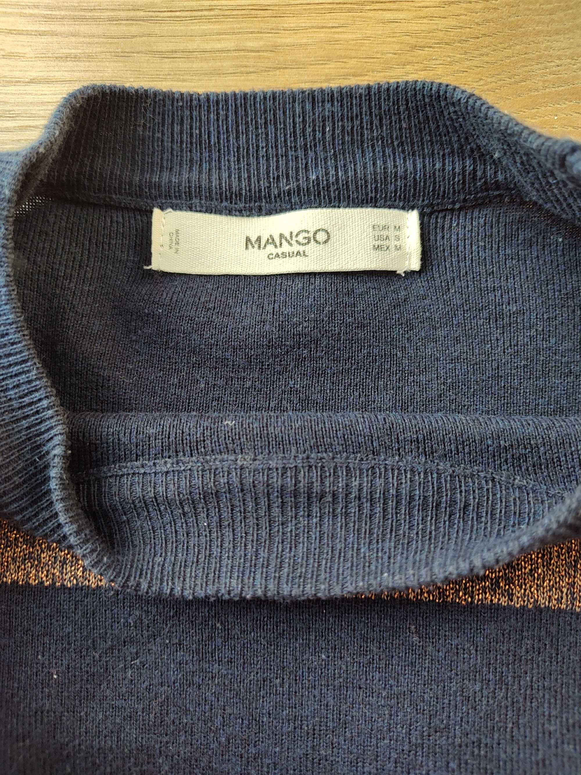 Sweter Mango 38 40 M L bawełna wiskoza