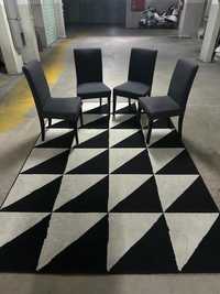 8 cadeiras (modelo BERGMUND Ikea) + tapete 200x300