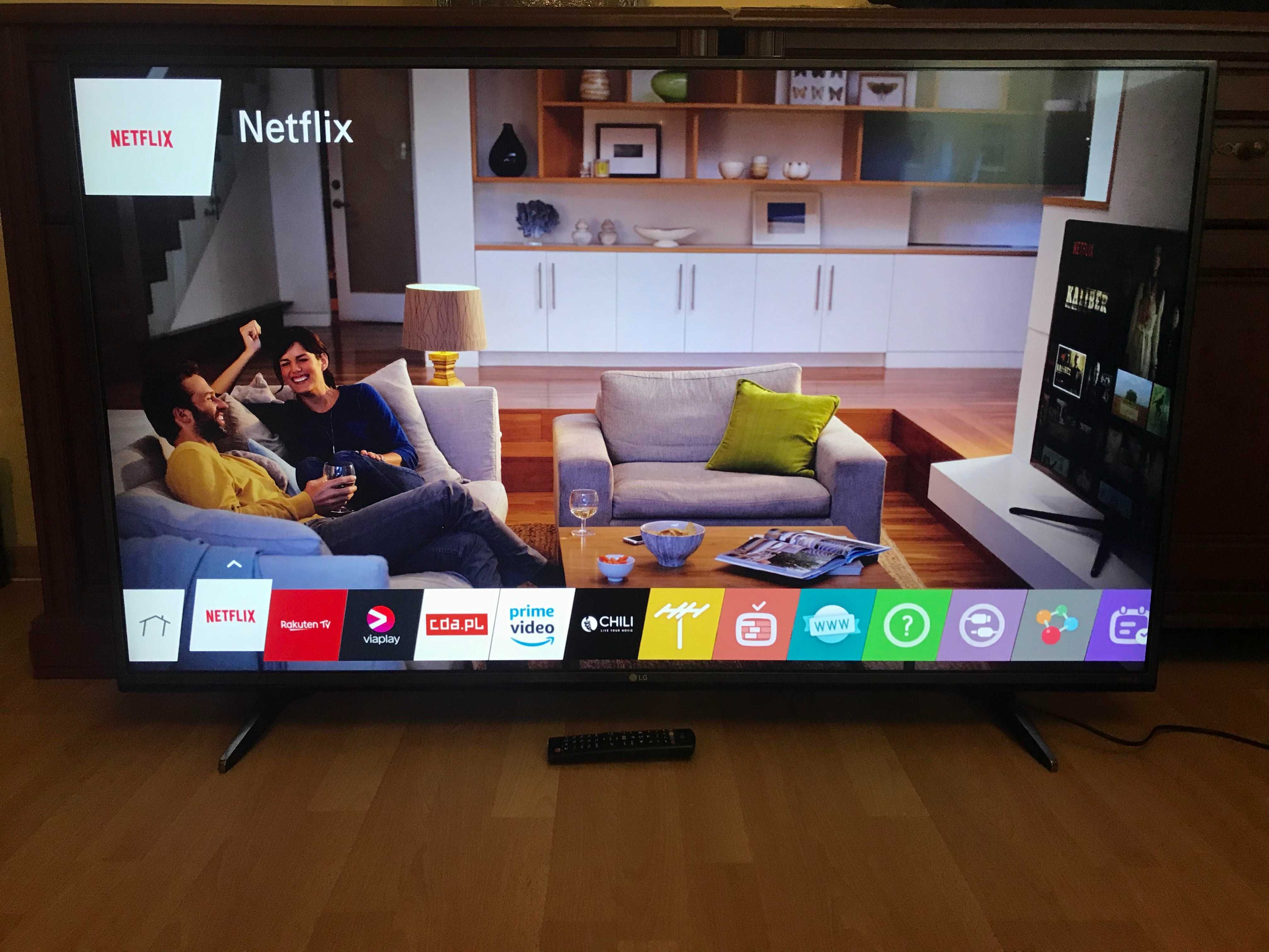 SMART TV LG 50" Dostawa Gratis! Wi-Fi DVB-T2HEVC YouTube Netflix WebOS