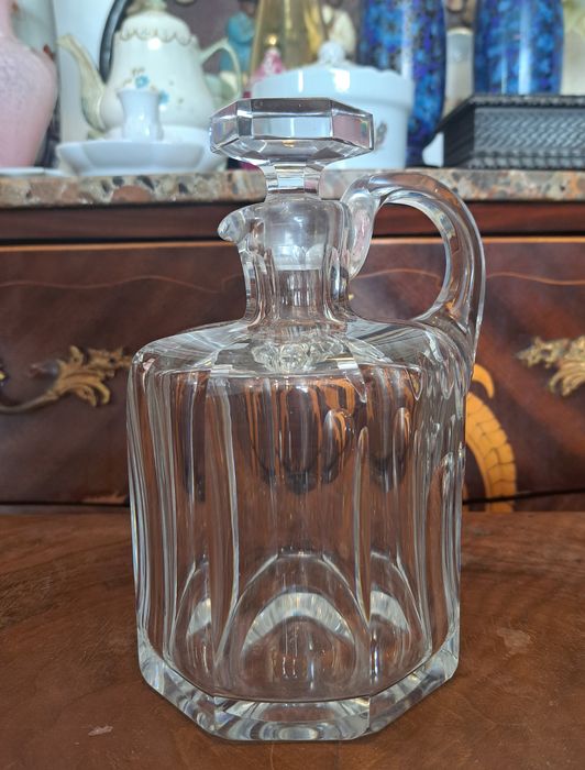 Garrafa decanter antigo em cristal baccarat