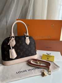 Skórzana torebka Louis Vuitton monogram Alma Tote skórzana Premium