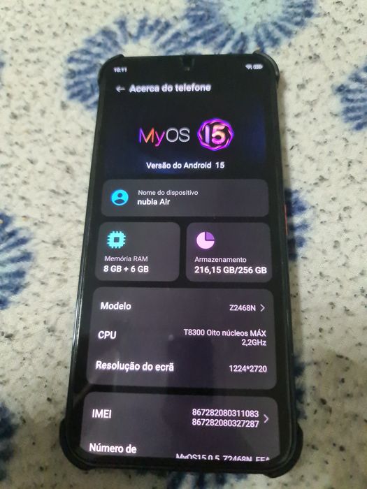 Zte núbia Air 8+6/256