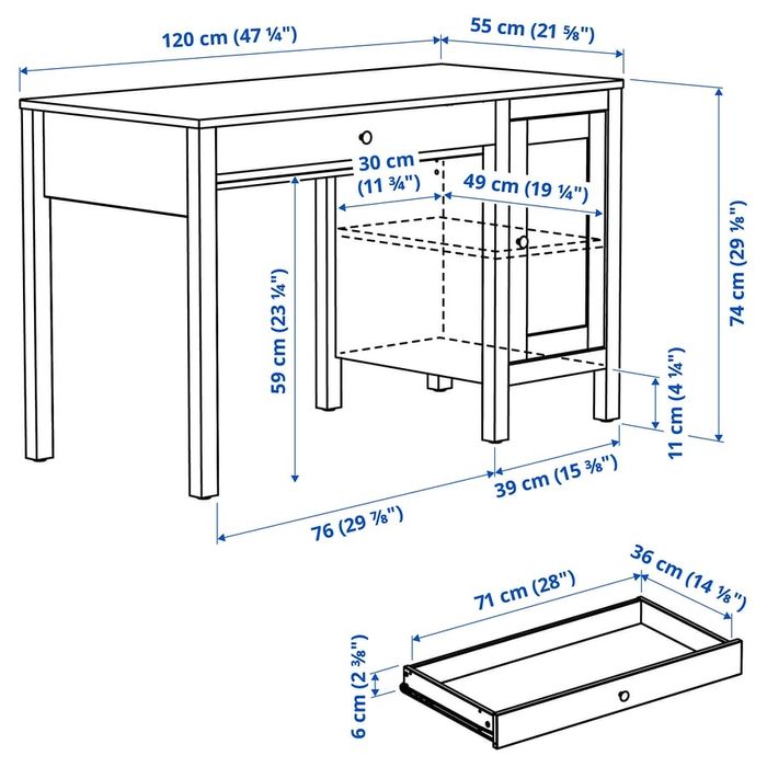 Biurko Hemnes Ikea