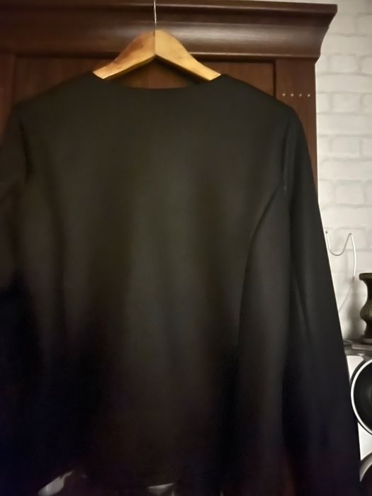 Żakiet czarny imitacja skory