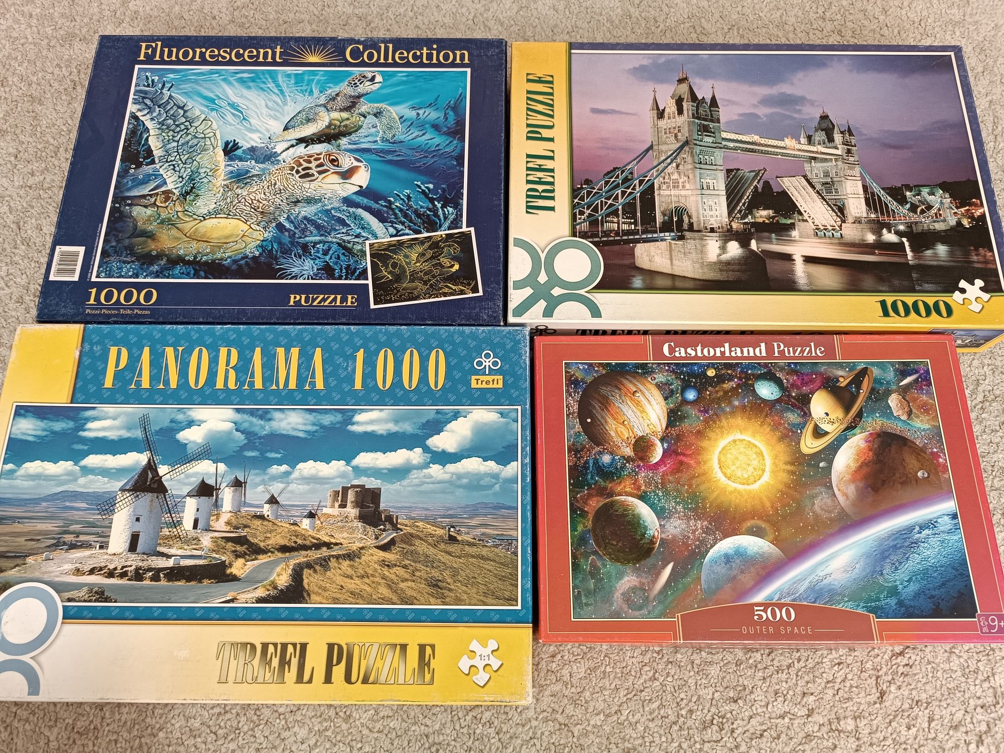 Puzzle - 10 zestawów, Trefl, Disney i inne