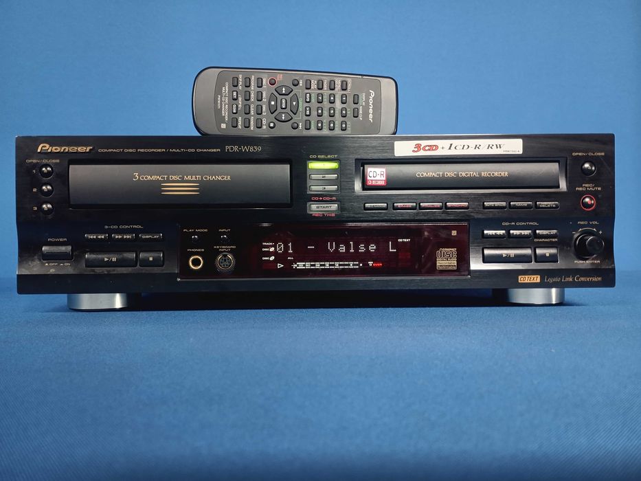 leitor/gravador de cds PIONEER PDR-W839 c/comando original