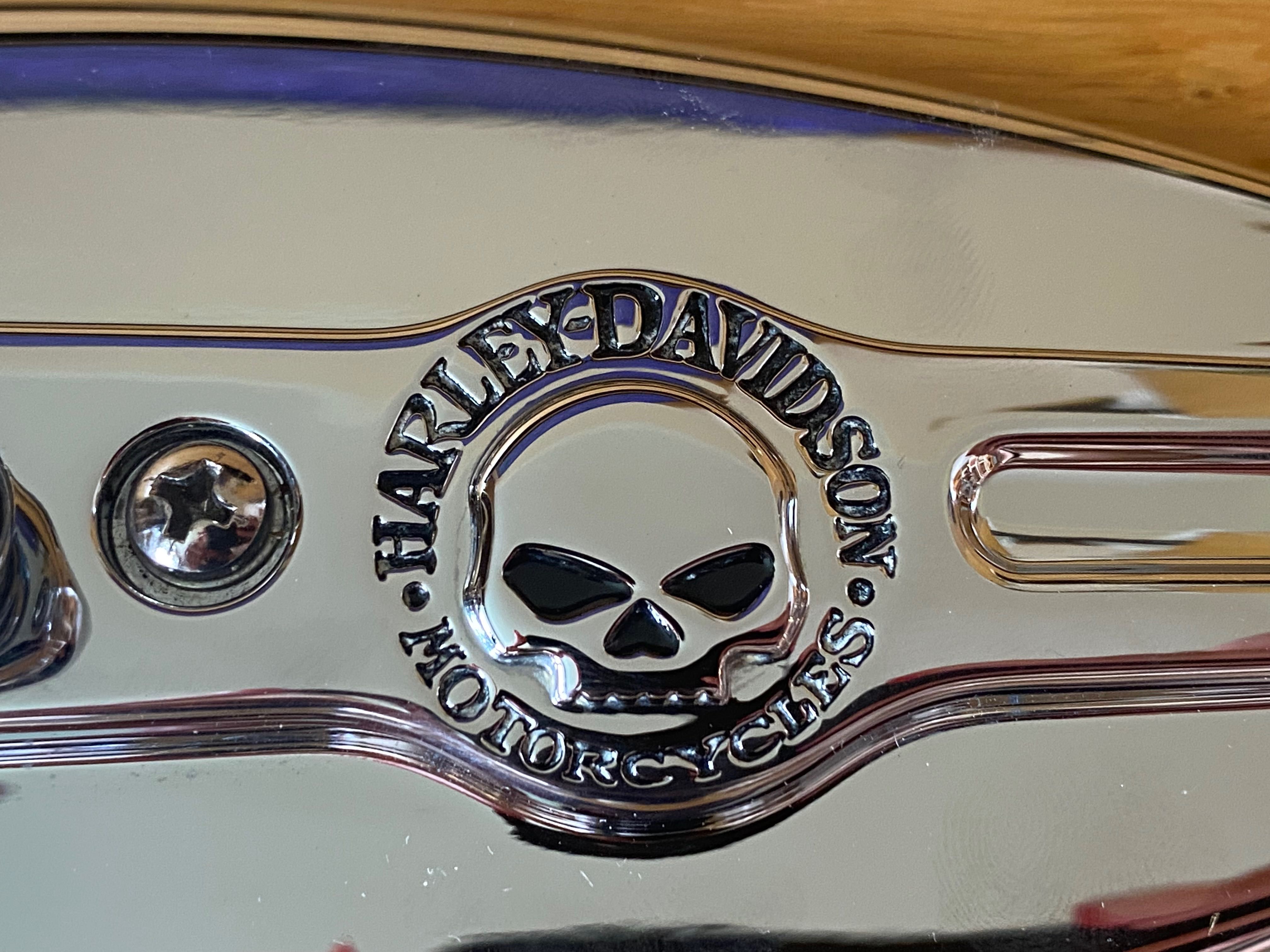 Lusterka Harley-Davidson Skull Teardrop Rearview Side Mirrors Chrom