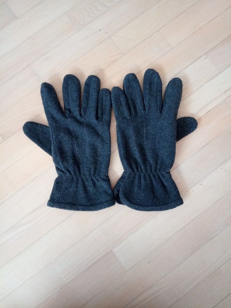 Polarowe ciepłe rękawiczki męskie młodzieżowe