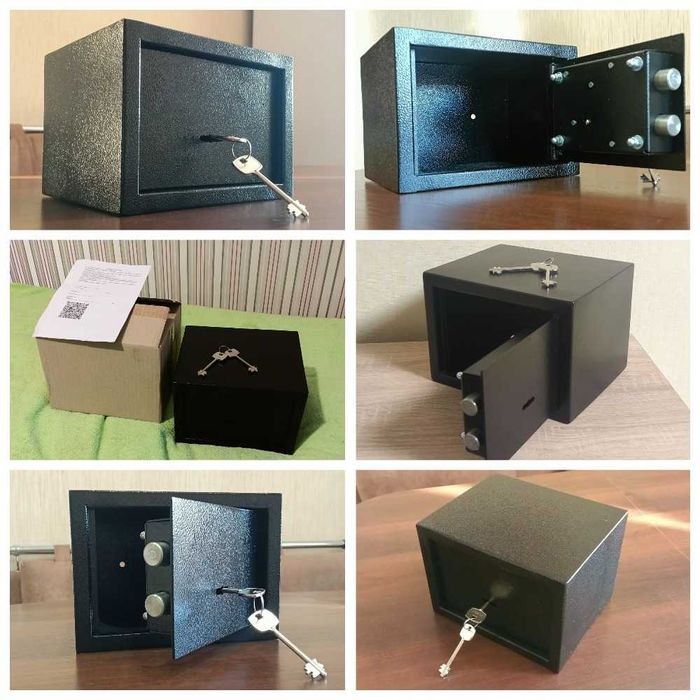 Новый сейф для денег (в коробке),  два ключа