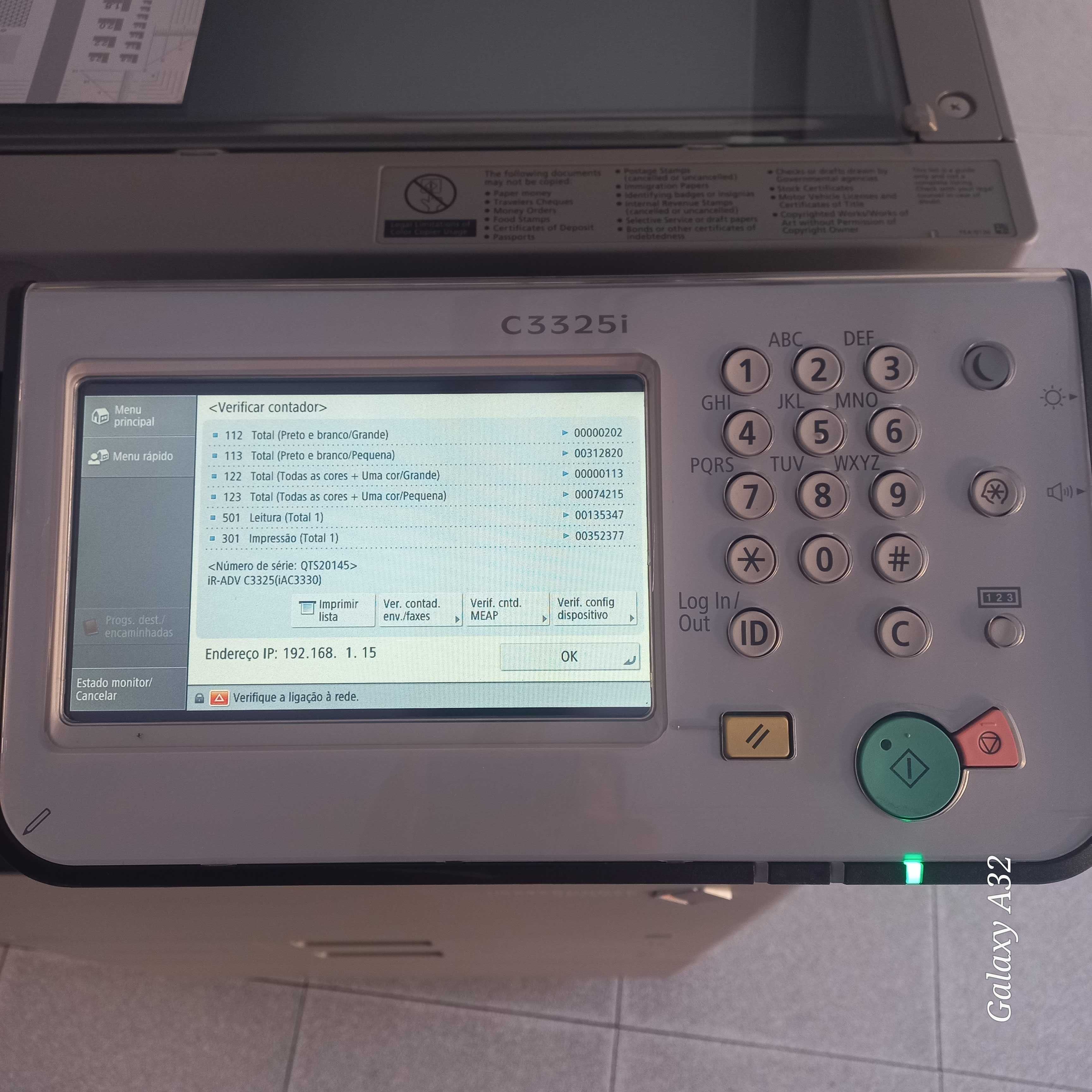 multifunções Canon C 3325i A cores