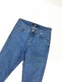 jeansy z wysokim stanem 34 XS sinsay skinny slim