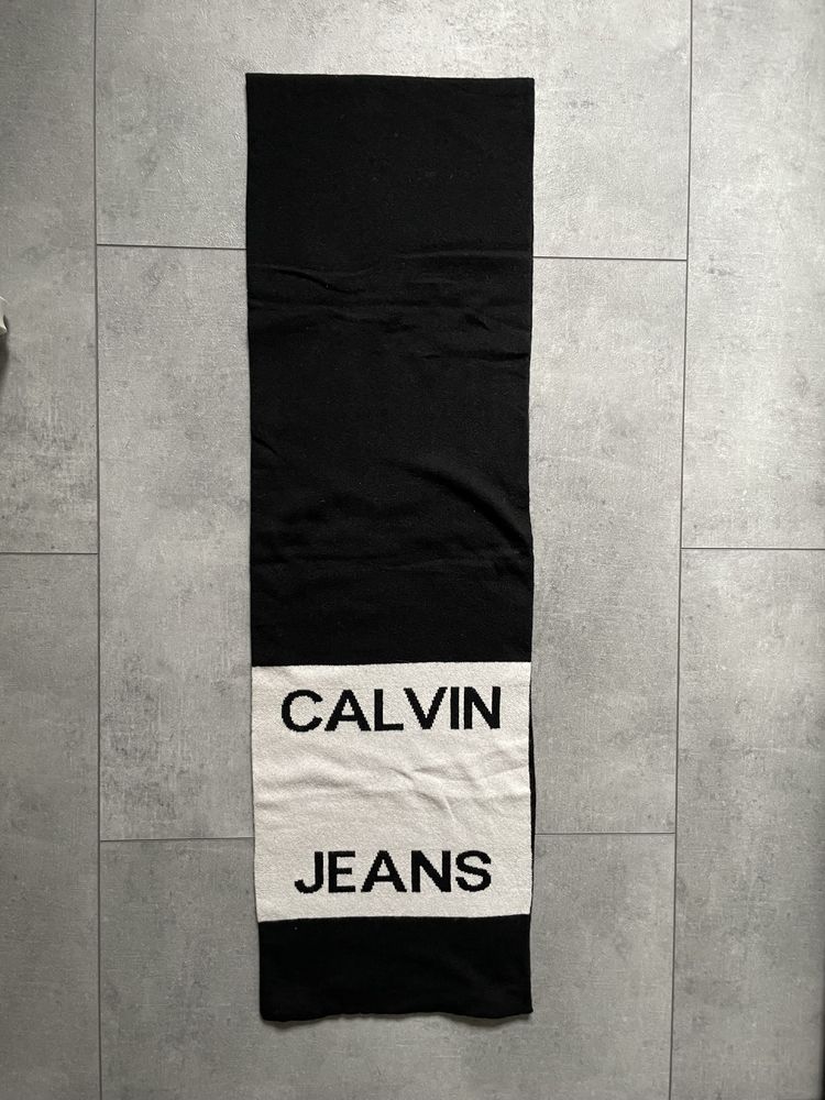 Szal Calvin Klein Jeans wełna