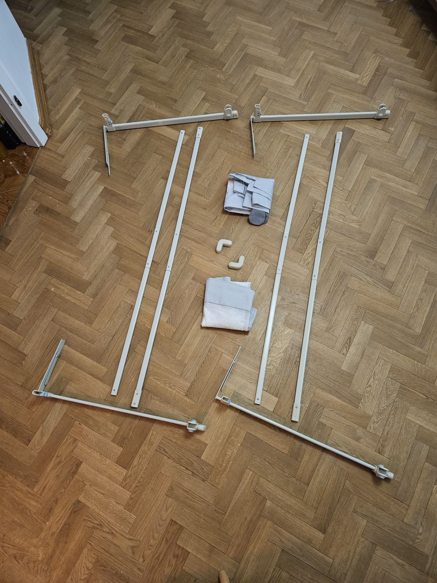 DWIE barierki ochronne do łóżka miś primabobo 160cm długości