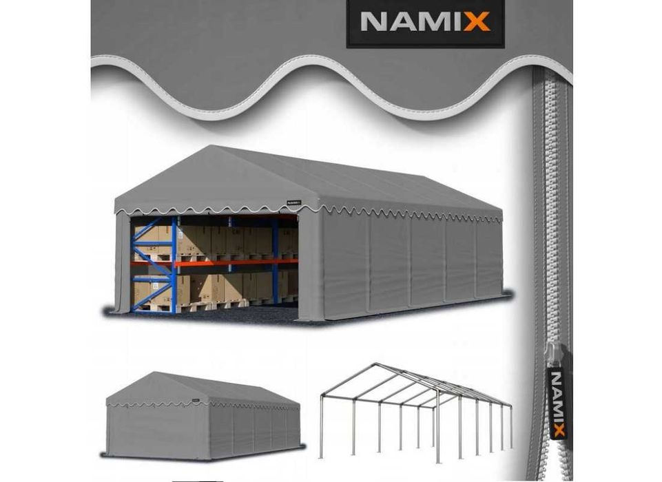 Namiot BASIC 6x10 magazynowy handlowy garaż wiata PE 240g/m2