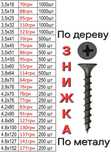 Саморізи по дереву та металу саморезы