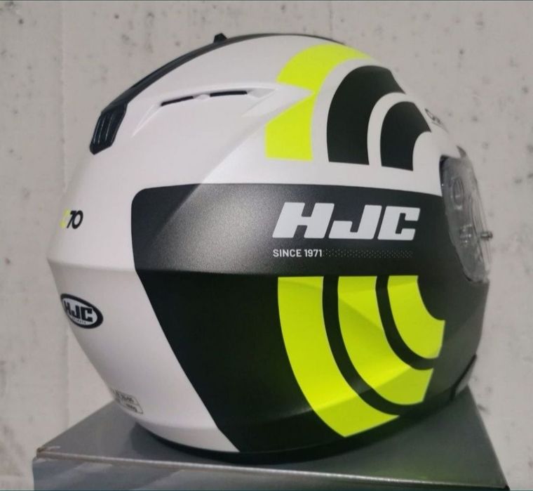 Capacete HJC C70 Curves White/ Yellow Gloss [ S ]( NOVO )