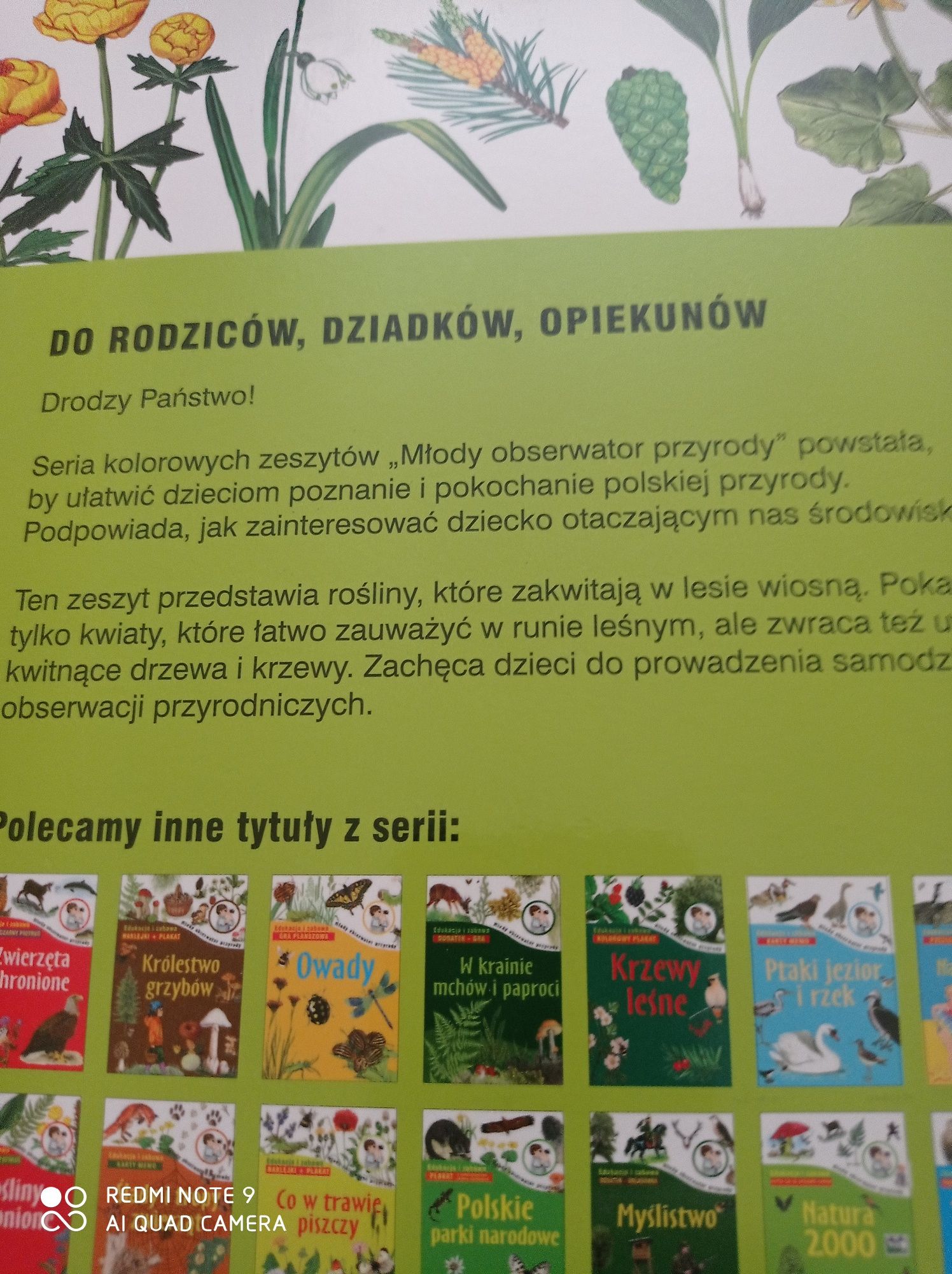 Edukacja i zabawa młody obserwator przyrody co wiosną kwitnie w lesie