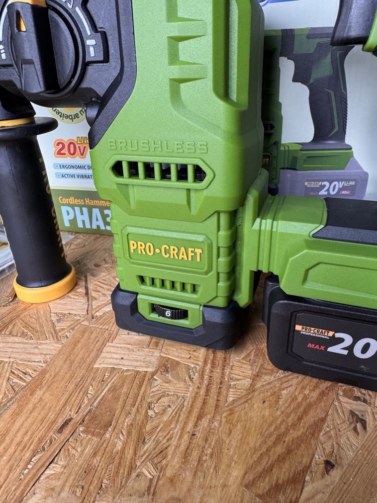 Перфоратор акумуляторний PROCRAFT PHA30 2.8дж макіта посадка