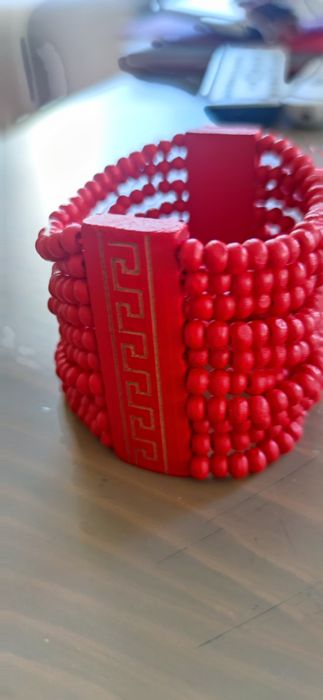 Bransoletka vintage drewno