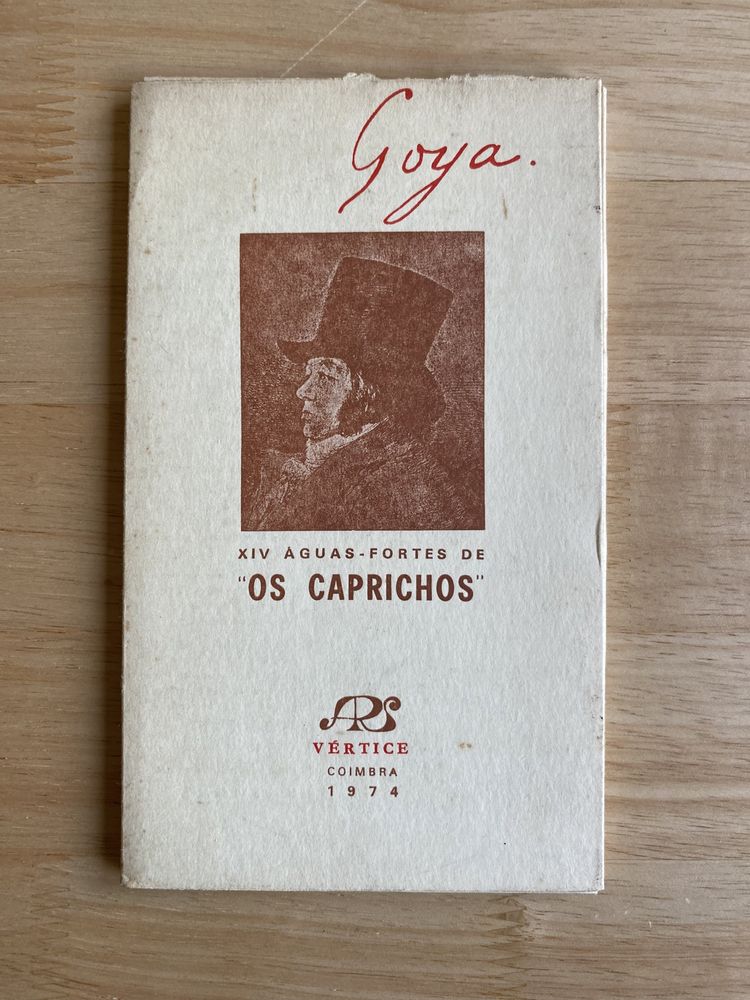 Goya. XIV AGUAS-FORTES DE "OS CAPRICHOS"(Manchas de acidez visíveis nas fotos)  ARS VÉRTICE COIMBRA 1974