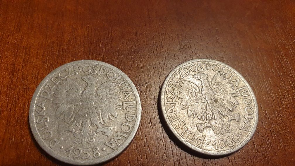 Monety z PRL 2 złote bez znaku menniczego