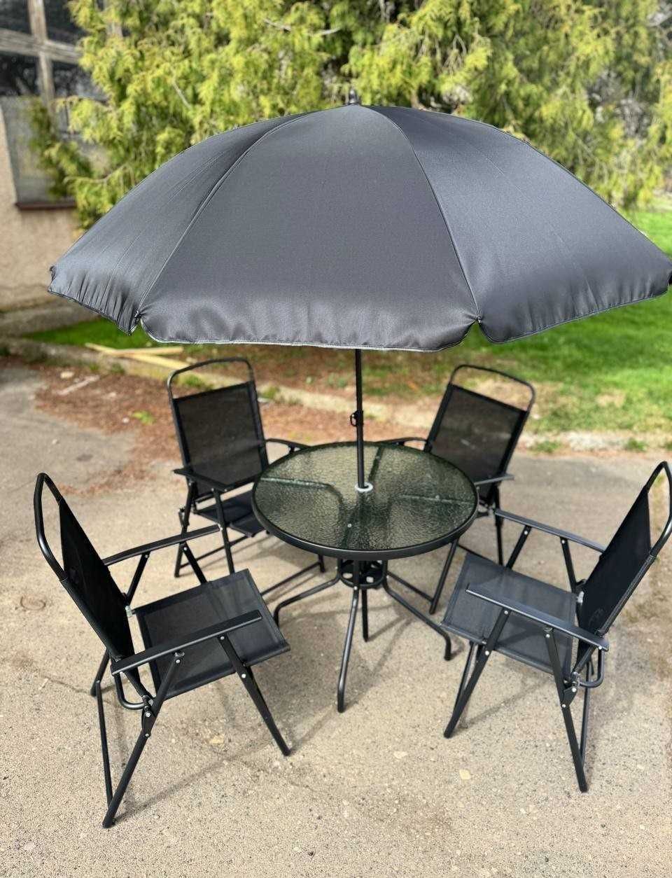 Садовая мебель стол стулья зонт 6 в 1