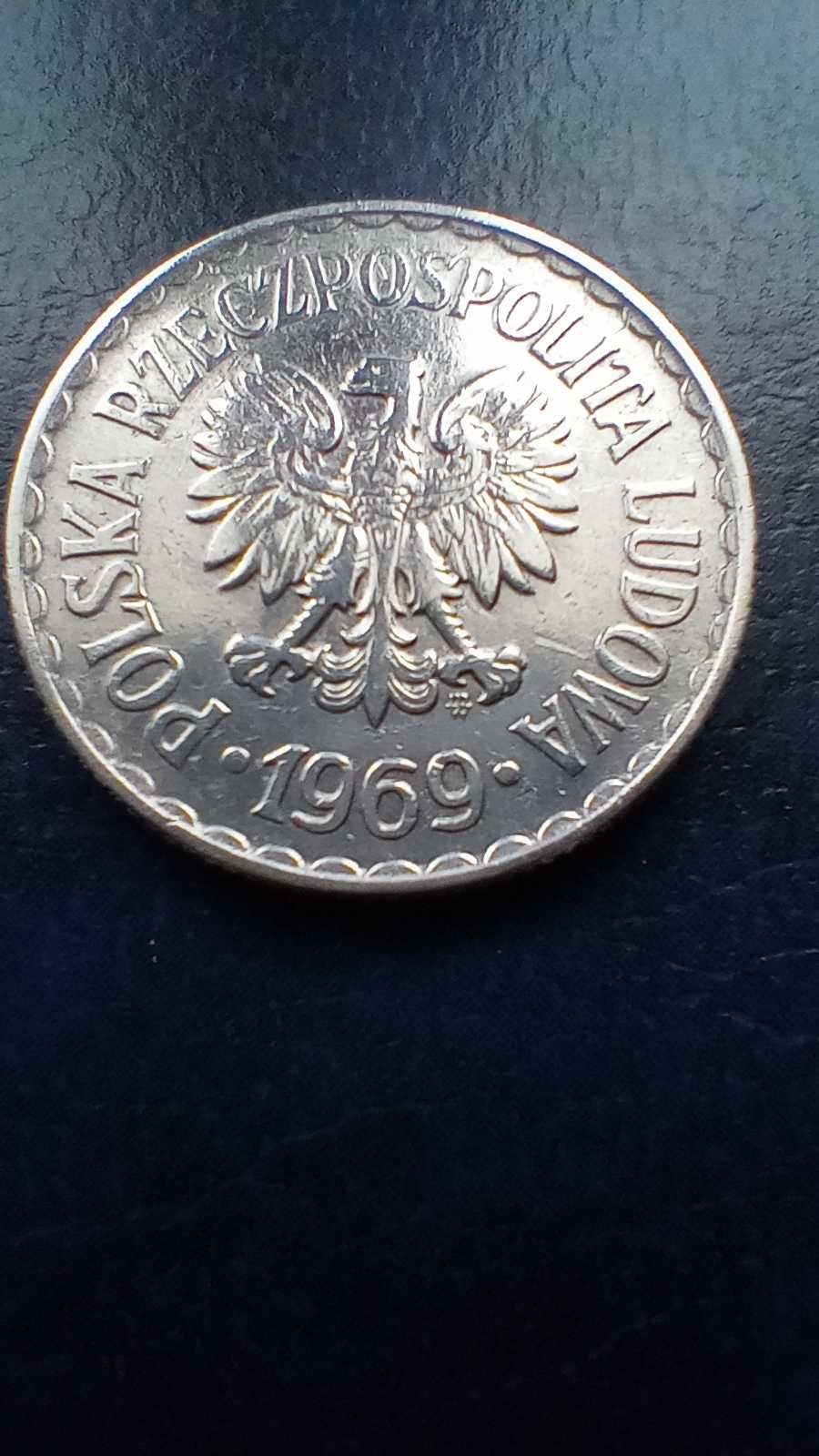 Stare monety 1 złoty 1969 PRL piękna