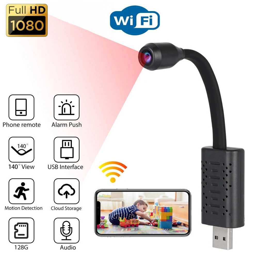 Super Mini Câmara Espia * USB * WiFi * 1080P * Controlo Remoto * APP