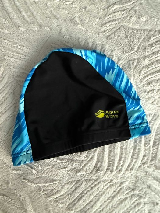 Czepek do wody na basen Aqua Wave Martes rozm do 86/98 czarno niebiesk