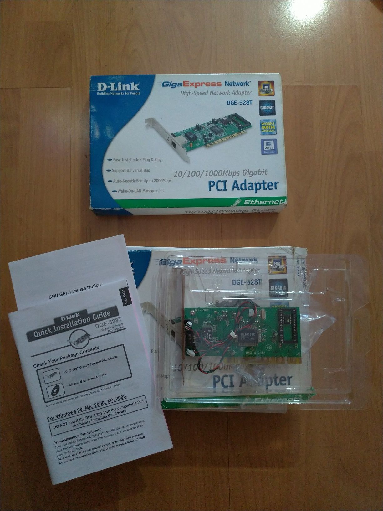 Placas de Rede PCI Adapter 10/100/1000Mbps Gigabit