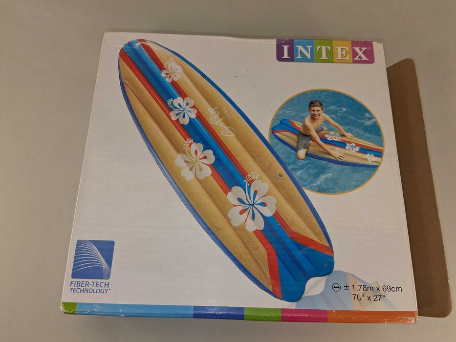 N039 Dmuchana Deska Surfingowa INTEX Fiber-Tech Materac Wodny Plaża