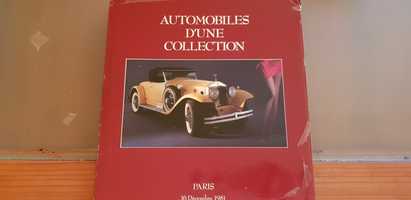Livro catálogo de um leilão de carros clássicos em Paris