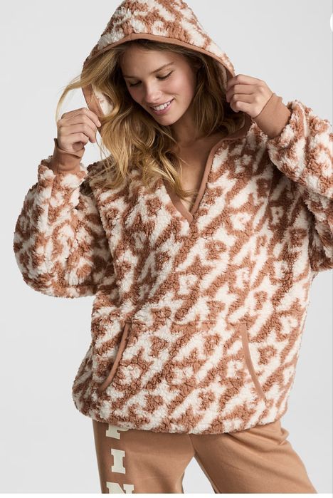 Тепла тедді худі кофта плюш Victoria’s Secret