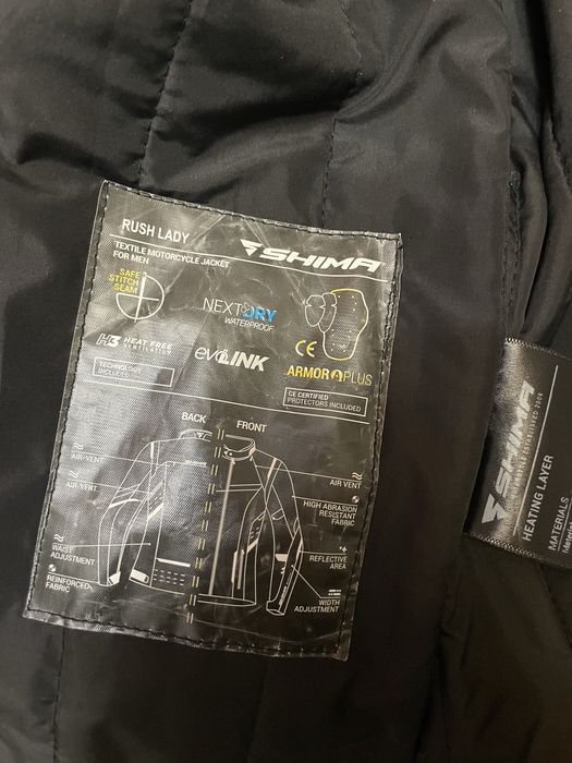 Kurtka na motor damska SHIMA RUSH LADY BLACK czarny