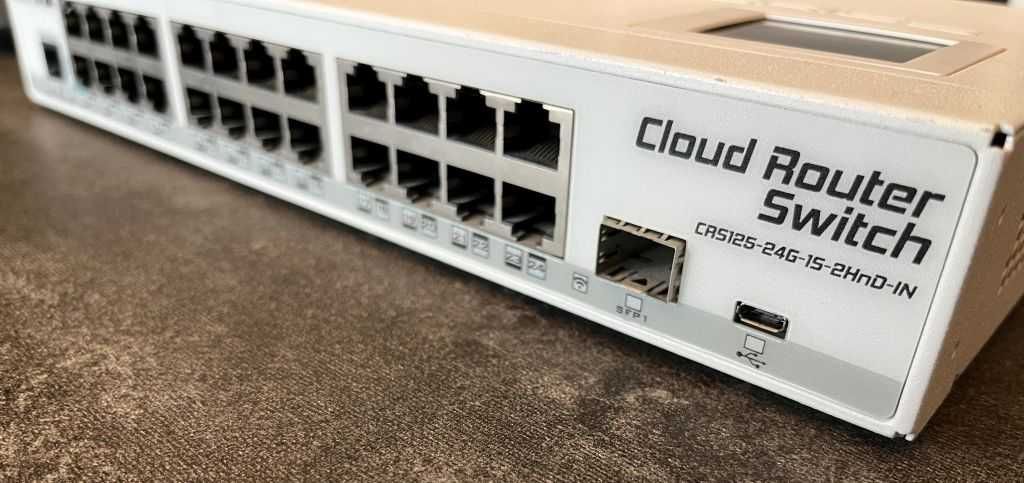 Mikrotik CRS125-24G-1S-2HND-IN router bezprzewodowy Gigabit Ethernet