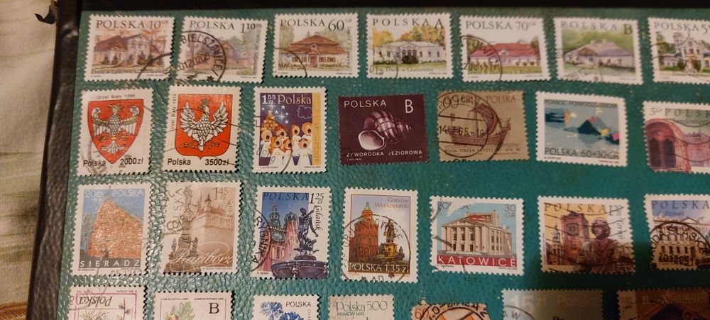 Zestaw 38 sztuk starych znaczków pocztowych prl