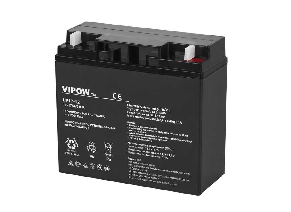 Гелевий акумулятор Vipow 12V 17.0Ah (Цена до конца месяца )