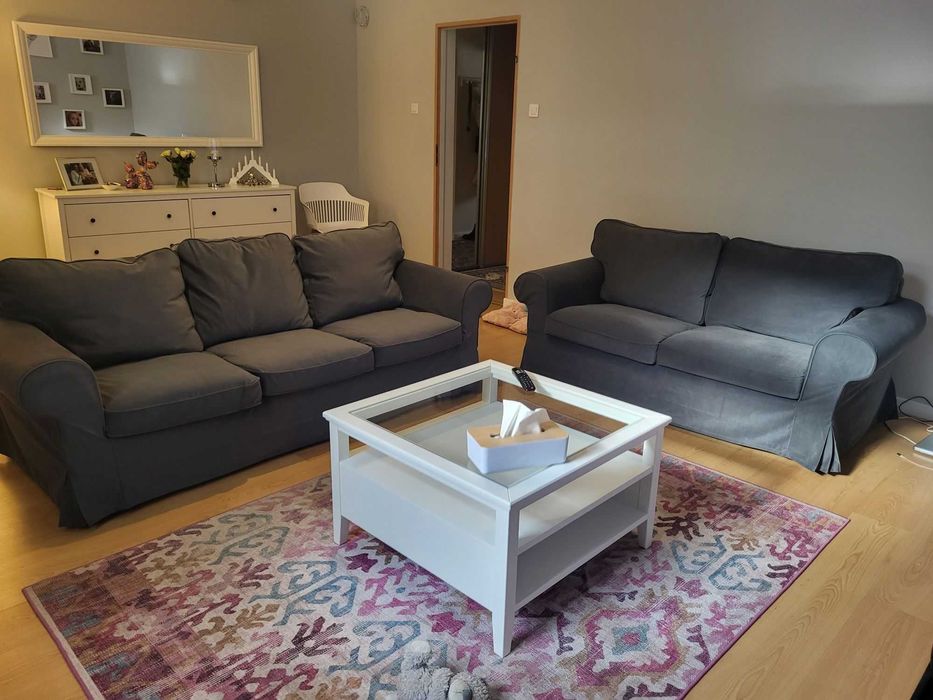 2 sofy EKTORP  ( IKEA ) , Sofa 3-osobowa i Sofa 2-osobowa