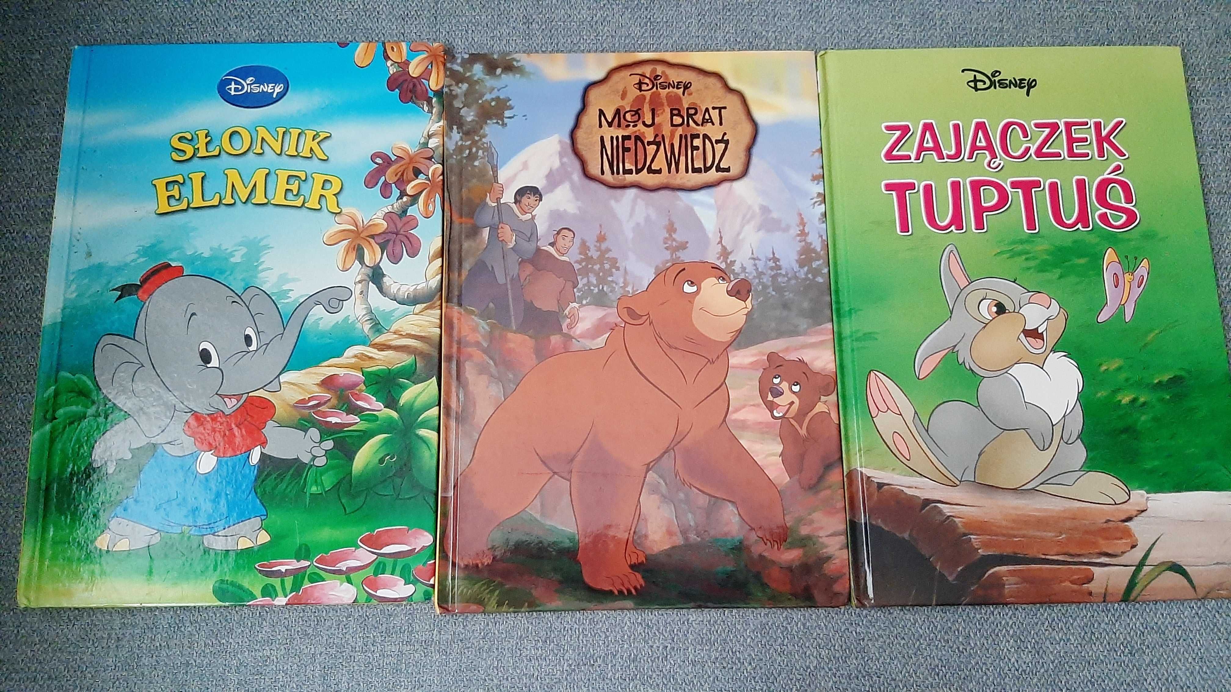 Komplet 4 książeczek Calineczka i 3 bajeczki Disneya o zwierzątkach